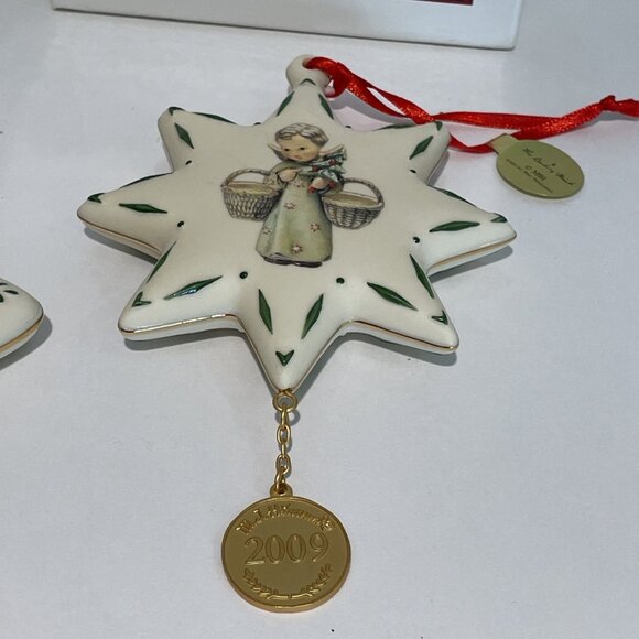 MJ Hummel 2007-2009 Christmas Ornaments Danbury Mint Exclusive Lot of 3 NIB - Picture 9 of 16